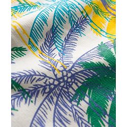 Pine Kids Looper Shorts With Palm Tree Print - White