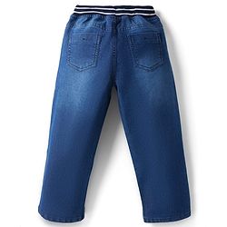 Pine Kids Denim Woven Full Length Washed Jeans - Blue