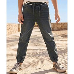 Pine Kids Denim Woven Full Length Jeans - Black