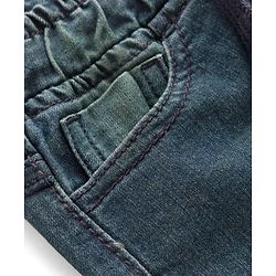 Pine Kids Denim Woven Full Length Washed Jeans - Teal Blue