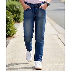 Pine Kids Denim Woven Full Length Jeans - Blue