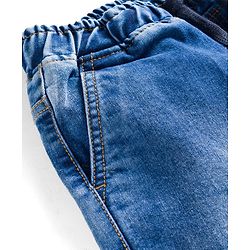 Pine Kids Denim Woven Shorts With Cargo Pocket -Navy Blue