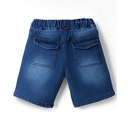 Pine Kids Denim Woven Washed Shorts - Blue