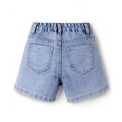 Pine Kids Cotton Woven Solid Shorts - Blue