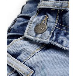 Pine Kids Cotton Woven Solid Shorts - Blue