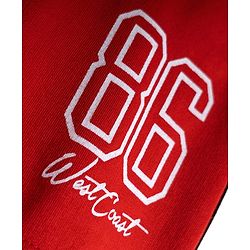 Pine Kids 100% Cotton Knit Number Printed Shorts - Red