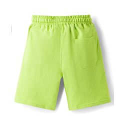Pine Kids Looper Knit Solid Colour Shorts - Lime Green
