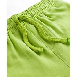 Pine Kids Looper Knit Solid Colour Shorts - Lime Green