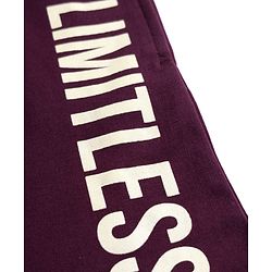 Pine Kids Looper Knit Shorts With Limitless Print - Wine