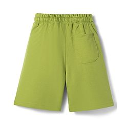 Pine Kids Looper Knit Shorts With Limitless Print - Green