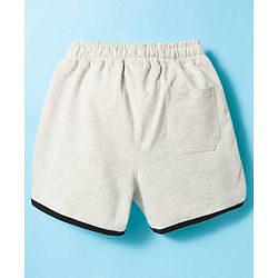 Pine Kids 100% Cotton Knit Shorts With Girl Power Print - Grey
