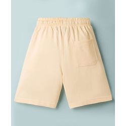 Pine Kids Looper Knit Shorts With Anime Print - Offwhite