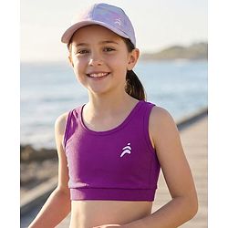 Pine Active Knit Sleeveless Super Stretch Sports Bra - Purple