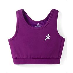 Pine Active Knit Sleeveless Super Stretch Sports Bra - Purple