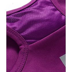 Pine Active Knit Sleeveless Super Stretch Sports Bra - Purple