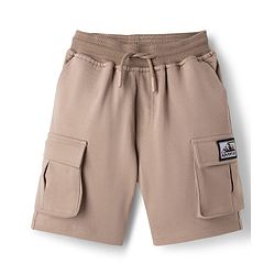 Pine Kids Looper Knit Solid Shorts With Pockets - Cream
