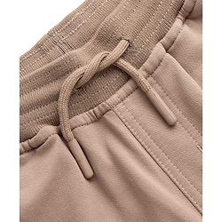 Pine Kids Looper Knit Solid Shorts With Pockets - Cream