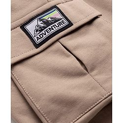 Pine Kids Looper Knit Solid Shorts With Pockets - Cream