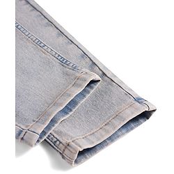 Pine Kids Denim Woven Full Length Solid Jeans - Light Blue