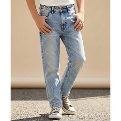 Pine Kids Denim Woven Full Length Jeans - Blue