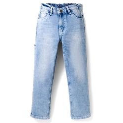 Pine Kids Full Length Washed Denim Jeans - Light Blue