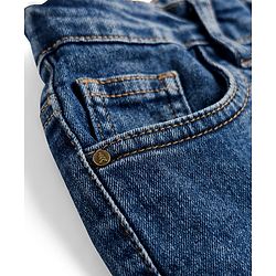Pine Kids Denim Woven Full Length Washed Jeans - Blue
