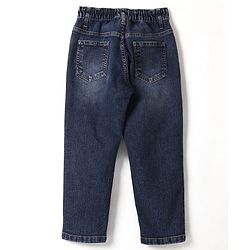 Pine Kids Denim Woven Full Length Washed Jeans - Blue