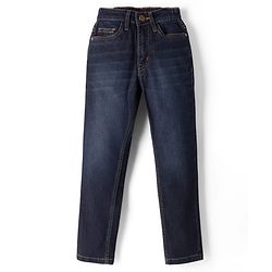 Pine Kids Denim Woven Full Length Washed Jeans -  Blue