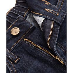 Pine Kids Denim Woven Full Length Washed Jeans -  Blue
