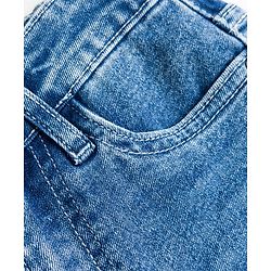 Pine Kids Denim Woven Full Length Solid Colour Washed Jeans - Blue