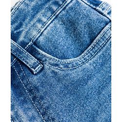Pine Kids Denim Woven Full Length Solid Colour Washed Jeans - Blue