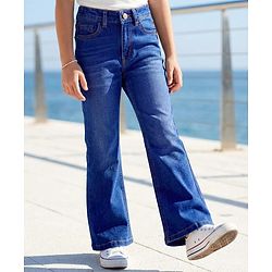 Pine Kids Denim Woven Full Length Bootcut Jeans - Blue