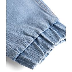 Pine Kids Woven Full Length Solid Denim Jeans - Light Blue