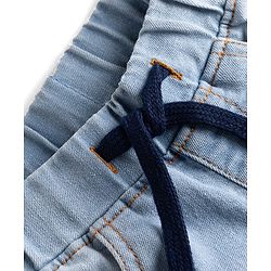 Pine Kids Woven Full Length Solid Denim Jeans - Light Blue