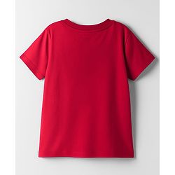 Pine Kids Cotton Knit Half Sleeves T-Shirt with Pretty Print - Red