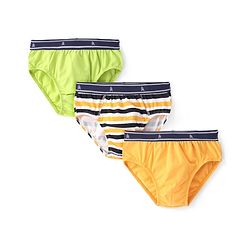 Pine Kids Cotton Elastane Knit Briefs Stripes Pack of 3 (Color May Vary)