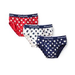Pine Kids Cotton Elastane Knit Briefs Pack of 3 (Color May Vary)