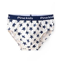 Pine Kids Cotton Elastane Knit Briefs Pack of 3 (Color May Vary)
