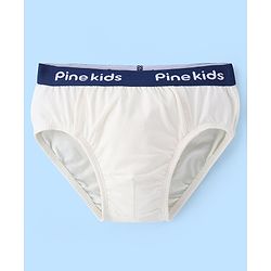 Pine Kids Cotton Elastane Knit Briefs Pack of 3 (Color May Vary)
