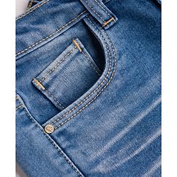 Pine Kids Denim Woven Washed  Shorts - Blue