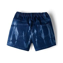 Pine Kids Denim Woven Washed Shorts - Blue