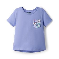 Pine Kids Cotton Knit Half Sleeves Capri Night Suit With Heart Print - Lavender