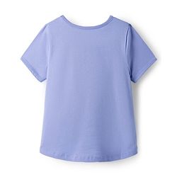 Pine Kids Cotton Knit Half Sleeves Capri Night Suit With Heart Print - Lavender