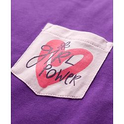 Pine Kids Cotton Knit Half Sleeves Capri Night suit With Floral Print - Lavender