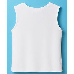 Pine Kids Cotton Woven Half Sleeves Solid Color Top with Inner Tee - Yellow