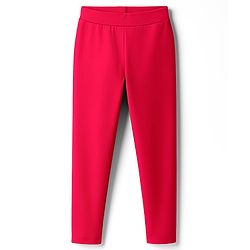 Pine Kids Cotton Lycra Knit Full Length Solid Leggings Pack of 2 - Navy Blue & Red