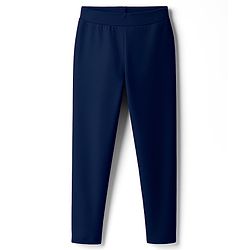 Pine Kids Cotton Lycra Knit Full Length Solid Leggings Pack of 2 - Navy Blue & Red