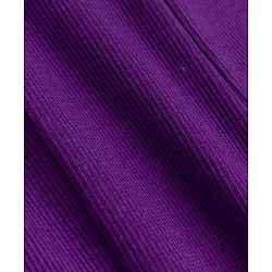 Pine Kids Cotton Lycra Knit Full Length Solid Leggings - Purple