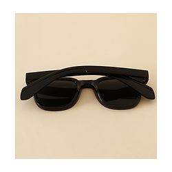 Pine Kids Free Size Solid Colour Sunglasses - Black