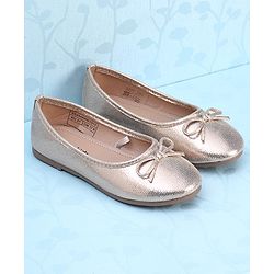 Pine Kids Slip On Solid Color Closed Toe Ballerina - Gold